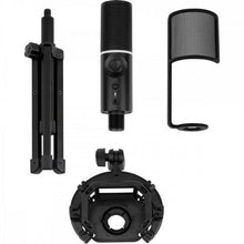 Carregar imagem no visualizador da galeria, Microfone Gamer Streamplify Mic Tripod Com Tripé Preto RGB
