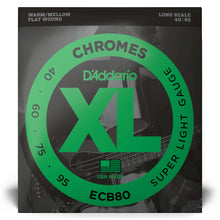 Carregar imagem no visualizador da galeria, Encordoamento Baixo 4C 40-95 D Addario XL Chromes ECB80
