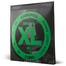 Carregar imagem no visualizador da galeria, Encordoamento Baixo 4C 40-95 D Addario XL Chromes ECB80
