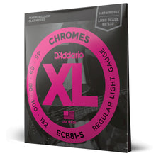 Carregar imagem no visualizador da galeria, Encordoamento Baixo 5C 45-132 D Addario XL Chromes ECB81-5
