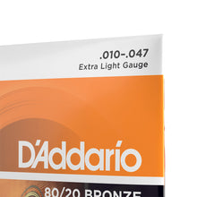 Carregar imagem no visualizador da galeria, Encordoamento Violão Aço 10-47 Corda Extra D Addario EJ10-B
