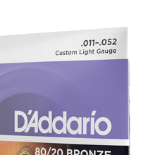 Carregar imagem no visualizador da galeria, Encordoamento Violão Aço 11-52 Corda Extra D Addario EJ13-B
