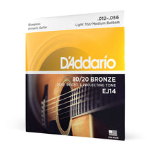Carregar imagem no visualizador da galeria, Encordoamento Violão Aço 12-56 D Addario 80/20 Bronze EJ14
