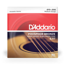 Carregar imagem no visualizador da galeria, Encordoamento Violão Aço 13-56 D Addario Phosphor EJ17
