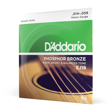 Carregar imagem no visualizador da galeria, Encordoamento Violão Aço 14-59 D Addario Phosphor EJ18
