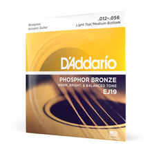 Carregar imagem no visualizador da galeria, Encordoamento Violão Aço 12-56 D Addario Phosphor Bronze J19
