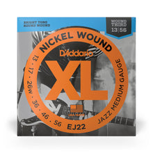 Carregar imagem no visualizador da galeria, Encordoamento Para Guitarra 13-56 D Addario XL Nickel EJ22
