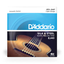 Carregar imagem no visualizador da galeria, Encordoamento Violão Aço 11-47 D Addario Silk &amp; Steel EJ40
