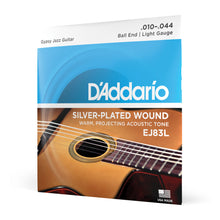 Carregar imagem no visualizador da galeria, Encordoamento Violão Aço .010 D Addario Silver-Plated EJ83L
