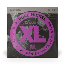 Carregar imagem no visualizador da galeria, Encordoamento Guitarra 09-41 D Addario XL Pure Nickel EPN120
