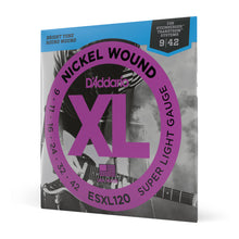 Carregar imagem no visualizador da galeria, Encordoamento Guitarra 09-42 D Addario XL Nickel ESXL120
