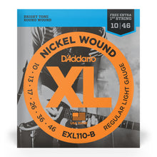 Carregar imagem no visualizador da galeria, Encordoamento Guitarra 10-46 Corda Extra D Addario EXL110-B
