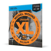 Carregar imagem no visualizador da galeria, Encordoamento Guitarra 10-46 Corda Extra D Addario EXL110-B
