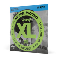 Carregar imagem no visualizador da galeria, Encordoamento Guitarra 8.5-39 D Addario XL Nickel EXL130+
