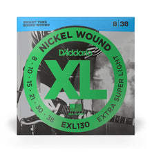 Carregar imagem no visualizador da galeria, Encordoamento Guitarra 08-38 D Addario XL Nickel EXL130
