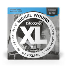 Carregar imagem no visualizador da galeria, Encordoamento Guitarra 12-60 D Addario XL Nickel EXL148
