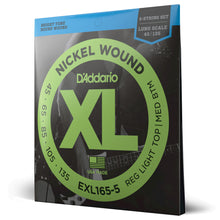 Carregar imagem no visualizador da galeria, Encordoamento Baixo 5C 45-135 D Addario XL Nickel EXL165-5
