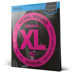 Encordoamento Baixo 5C 45-130 D Addario XL Nickel EXL170-5SL