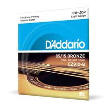 Carregar imagem no visualizador da galeria, Encordoamento Violão Aço 11-52 Corda Extra D Addario EZ910-B

