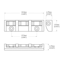 Carregar imagem no visualizador da galeria, Roller Nut Para Guitarra Cromado (Unidade) Spirit NST428-CR
