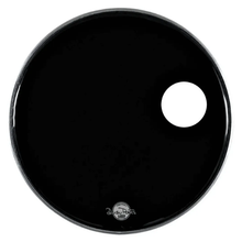 Carregar imagem no visualizador da galeria, Pele 20" Resposta Bumbo DP Frontal BD Preta com Furo Luen 11142F
