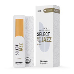 Palheta Sax Tenor 3M (5 Peças) DAddario Organic Select Jazz