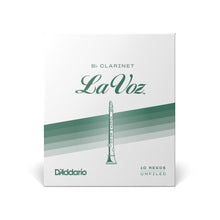 Carregar imagem no visualizador da galeria, Palheta Clarineta Bb (10 Unidades) D Addario La Voz RCC10MS
