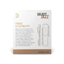 Carregar imagem no visualizador da galeria, Palheta Sax Alto 3S Unfiled (10 Peças) D Addario Select Jazz
