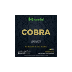 Encordoamento para Viola Caipira Cebolão em Mi Tensão Leve Giannini Cobra