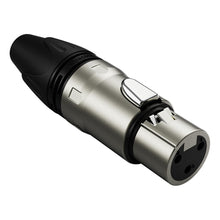 Carregar imagem no visualizador da galeria, Conector Xlr Femea Wc 1003 Fl Bk Ni 3p Cabo Wireconex 05 Unidades

