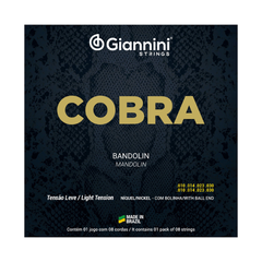 Encordoamento Bandolim Giannini Tensão Leve Giannini Cobra
