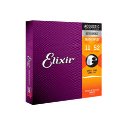 Corda .011 Custom Light Bronze 80/20 Para Violão Aço Nanoweb Elixir