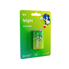 Bateria Alcalina 9v Elgin Cartela 01 Unidade
