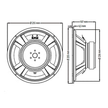 Carregar imagem no visualizador da galeria, Alto-falante Profissional 150 Watts 10 Pol 8 Ohms 10wf310b-8 Atk
