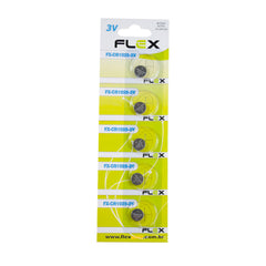 Bateria Cr 1025 Flex Cartela 05 Unidades Fx-1025