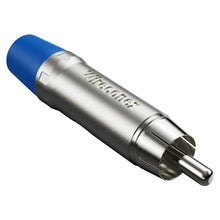 Carregar imagem no visualizador da galeria, Plug Rca Macho Nickel Plt Wc 1212 Ml Bl Ni Azul Wireconex 10 Unidades

