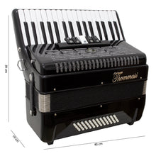 Carregar imagem no visualizador da galeria, Acordeon 48 Baixos 34 Teclas Ta 4805 Preto Thommasi
