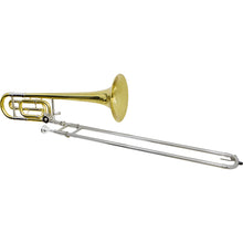 Carregar imagem no visualizador da galeria, Trombone De Vara Com Rotor Tb 200vr Laqueado Dourado Com Case New York

