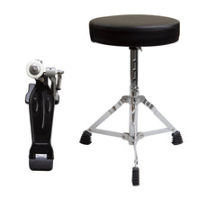 Carregar imagem no visualizador da galeria, Bateria Acústica Infantil Junior 2t Azul Com Banco New York
