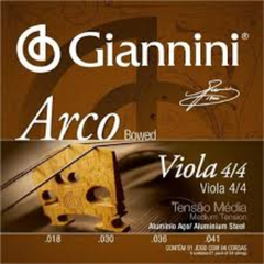 Encordoamento para Viola de Arco Tensão Média Alumínio Aço Giannini