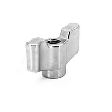 Carregar imagem no visualizador da galeria, BORBOLETA 8mm FEMEA - MORCEGO CROMADA (2 UND)- torelli
