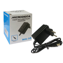 Carregar imagem no visualizador da galeria, Fonte De Alimentação Bivolt Automática 12v 1a Ma 3s Microdigital
